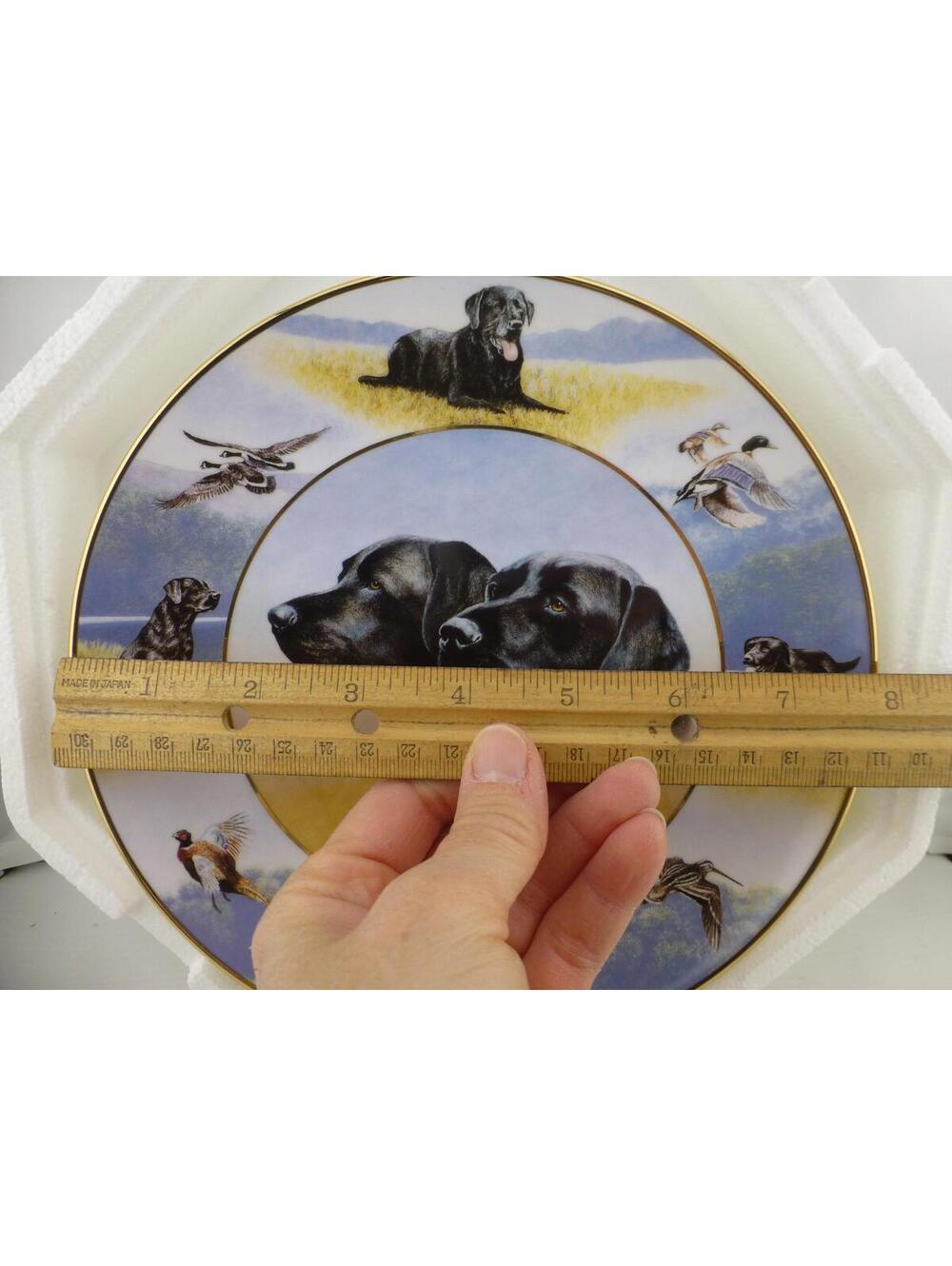 Royal Doulton Franklin Mint Sporting Life Black Labrador Retriever Plate D13 - Picture 2 of 9